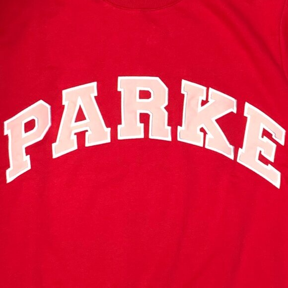 Parke Valentine’s Day Limited College Fit Pullover Sweatshirt Red Cozy👚👚 - Picture 3 of 7
